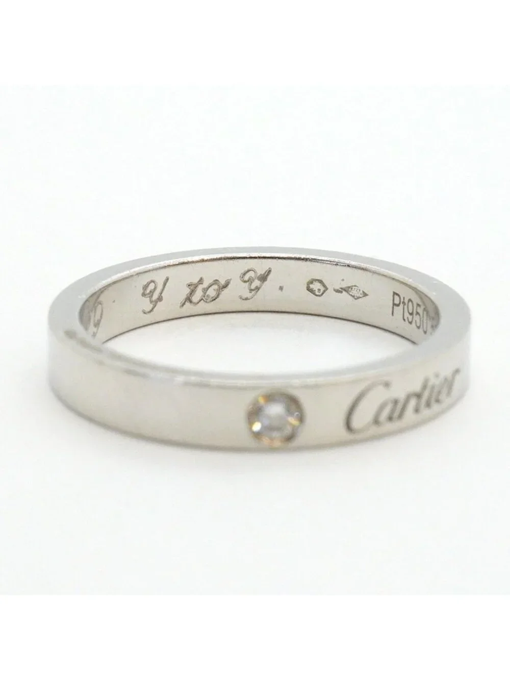 Cartier Ring C de Cartier Platinum Diamond